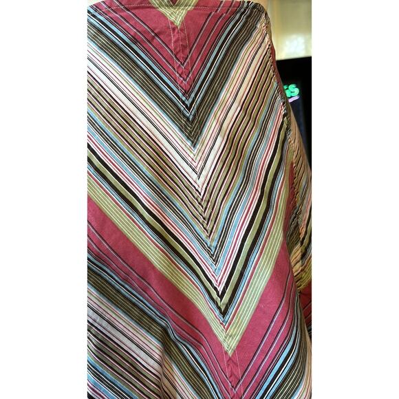 vintage 90s Chevron striped mini skirt - Picture 2 of 2